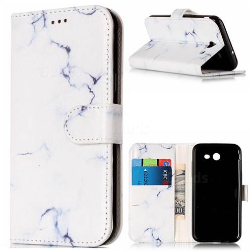 Soft White Marble PU Leather Wallet Case for Samsung Galaxy J5 2017 J5 US Edition