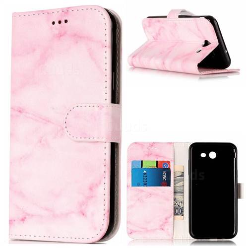 Pink Marble PU Leather Wallet Case for Samsung Galaxy J5 2017 J5 US Edition