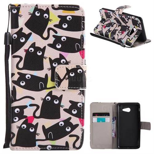 Cute Kitten Cat PU Leather Wallet Case for Samsung Galaxy J5 2017 US Edition