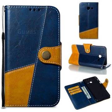 Retro Magnetic Stitching Wallet Flip Cover for Samsung Galaxy J5 2017 US Edition - Blue