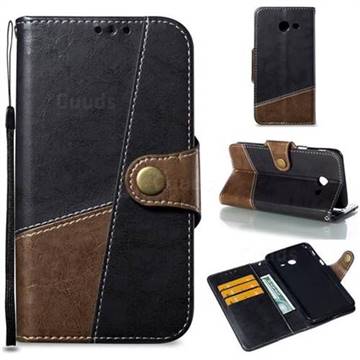 Retro Magnetic Stitching Wallet Flip Cover for Samsung Galaxy J5 2017 US Edition - Dark Gray