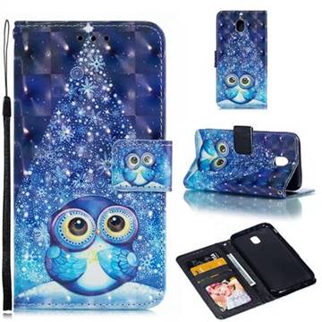 Stage Owl 3D Painted Leather Phone Wallet Case for Samsung Galaxy J5 2017 US Edition