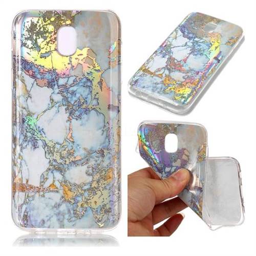 Color Plating Marble Pattern Soft TPU Case for Samsung Galaxy J5 2017 J530 Eurasian - Gold