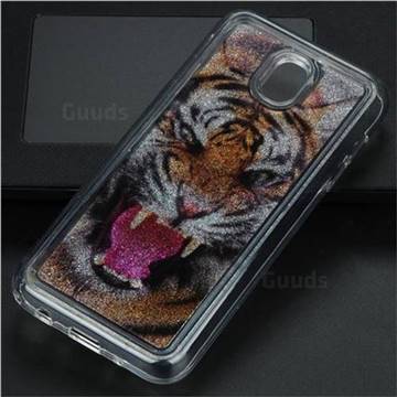 Tiger Glassy Glitter Quicksand Dynamic Liquid Soft Phone Case for Samsung Galaxy J5 2017 J530 Eurasian