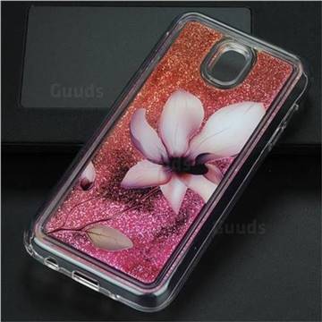 Lotus Glassy Glitter Quicksand Dynamic Liquid Soft Phone Case for Samsung Galaxy J5 2017 J530 Eurasian