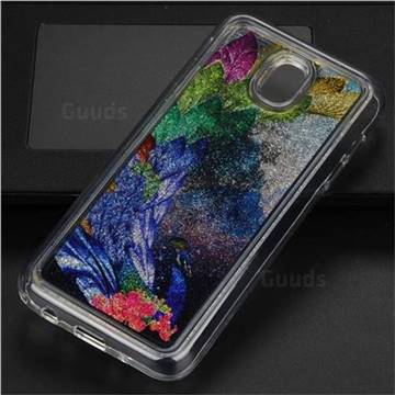 Phoenix Glassy Glitter Quicksand Dynamic Liquid Soft Phone Case for Samsung Galaxy J5 2017 J530 Eurasian