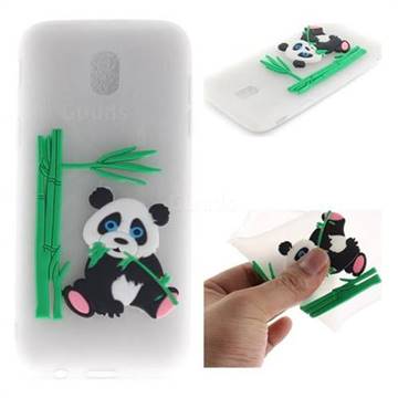 Panda Eating Bamboo Soft 3D Silicone Case for Samsung Galaxy J5 2017 J530 Eurasian - Translucent