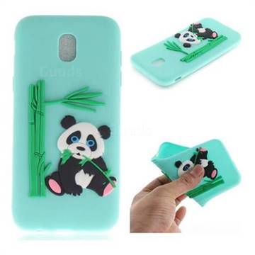 Panda Eating Bamboo Soft 3D Silicone Case for Samsung Galaxy J5 2017 J530 Eurasian - Green