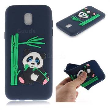 Panda Eating Bamboo Soft 3D Silicone Case for Samsung Galaxy J5 2017 J530 Eurasian - Dark Blue