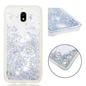 Dynamic Liquid Glitter Quicksand Sequins TPU Phone Case for Samsung Galaxy J5 2017 J530 Eurasian - Silver