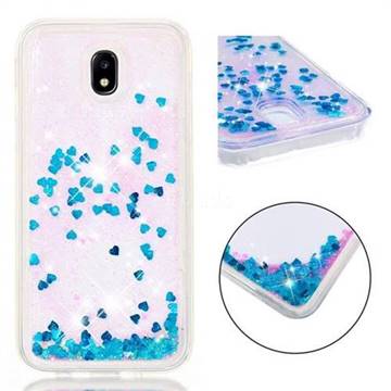 Dynamic Liquid Glitter Quicksand Sequins TPU Phone Case for Samsung Galaxy J5 2017 J530 Eurasian - Blue
