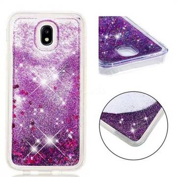Dynamic Liquid Glitter Quicksand Sequins TPU Phone Case for Samsung Galaxy J5 2017 J530 Eurasian - Purple