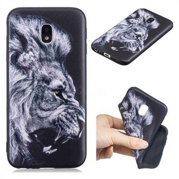 Lion 3D Embossed Relief Black TPU Cell Phone Back Cover for Samsung Galaxy J5 2017 J530 Eurasian