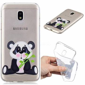 Bamboo Panda Clear Varnish Soft Phone Back Cover for Samsung Galaxy J5 2017 J530 Eurasian