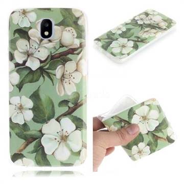 Watercolor Flower IMD Soft TPU Cell Phone Back Cover for Samsung Galaxy J5 2017 J530 Eurasian