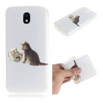 Cat and Tiger IMD Soft TPU Cell Phone Back Cover for Samsung Galaxy J5 2017 J530 Eurasian