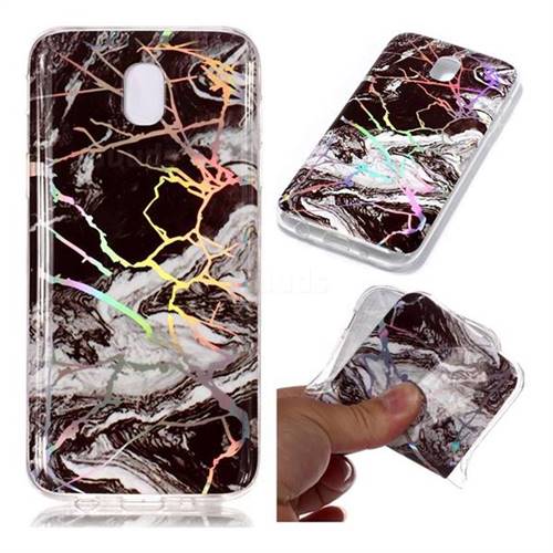White Black Marble Pattern Bright Color Laser Soft TPU Case for Samsung Galaxy J5 2017 J530 Eurasian