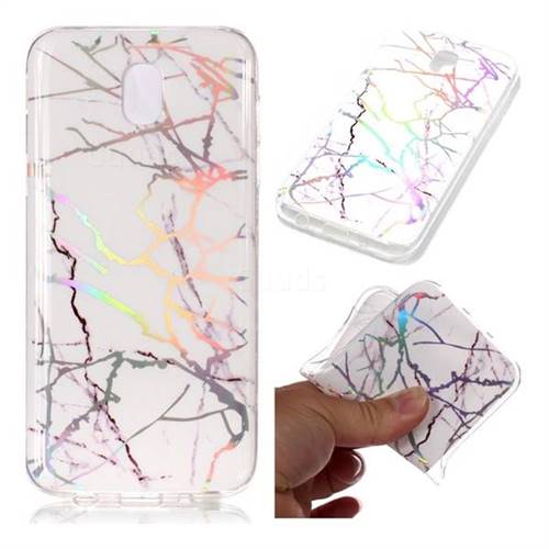 Color White Marble Pattern Bright Color Laser Soft TPU Case for Samsung Galaxy J5 2017 J530 Eurasian