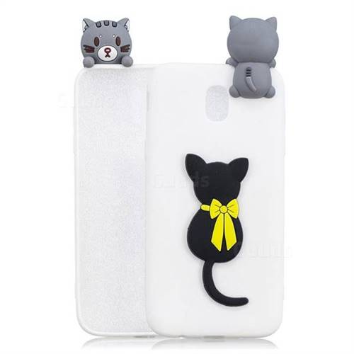 Little Black Cat Soft 3D Climbing Doll Soft Case for Samsung Galaxy J5 2017 J530 Eurasian