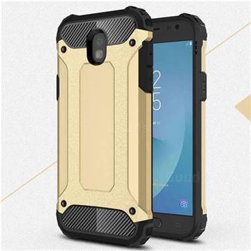 King Kong Armor Premium Shockproof Dual Layer Rugged Hard Cover for Samsung Galaxy J5 2017 J530 Eurasian - Champagne Gold