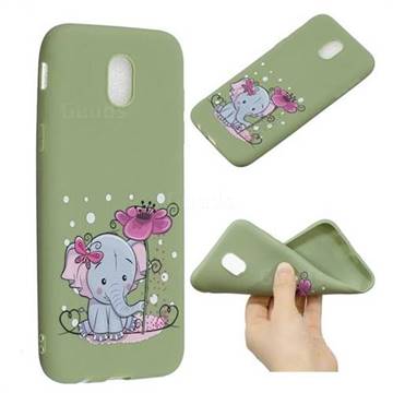 Butterfly Elephant Anti-fall Frosted Relief Soft TPU Back Cover for Samsung Galaxy J5 2017 J530 Eurasian