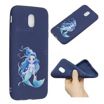 Mermaid Girl Anti-fall Frosted Relief Soft TPU Back Cover for Samsung Galaxy J5 2017 J530 Eurasian