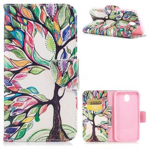 The Tree of Life Leather Wallet Case for Samsung Galaxy J5 2017 J530