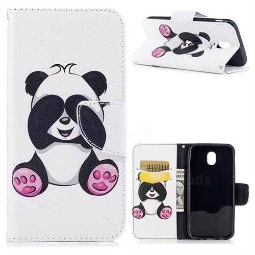 Lovely Panda Leather Wallet Case for Samsung Galaxy J5 2017 J530
