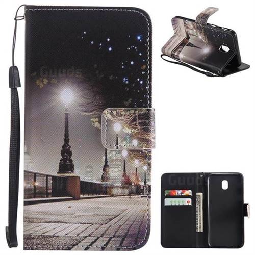 City Night View PU Leather Wallet Case for Samsung Galaxy J5 2017 J530 Eurasian