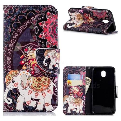 Flowers Flamingos Leather Wallet Case for Samsung Galaxy J5 2017 J530 Eurasian