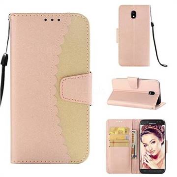 Lace Stitching Mobile Phone Case for Samsung Galaxy J5 2017 J530 Eurasian - Golden