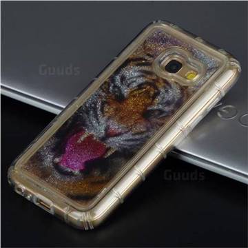 Tiger Glassy Glitter Quicksand Dynamic Liquid Soft Phone Case for Samsung Galaxy J5 Prime