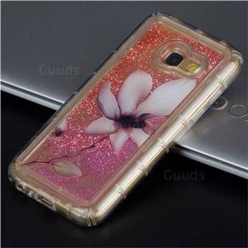 Lotus Glassy Glitter Quicksand Dynamic Liquid Soft Phone Case for Samsung Galaxy J5 Prime
