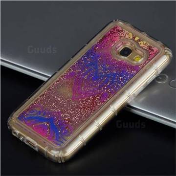 Blue and White Glassy Glitter Quicksand Dynamic Liquid Soft Phone Case for Samsung Galaxy J5 Prime