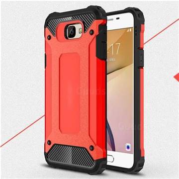 King Kong Armor Premium Shockproof Dual Layer Rugged Hard Cover for Samsung Galaxy J5 Prime - Big Red