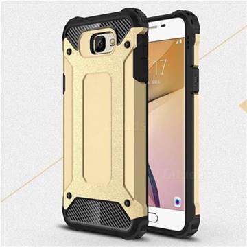 King Kong Armor Premium Shockproof Dual Layer Rugged Hard Cover for Samsung Galaxy J5 Prime - Champagne Gold