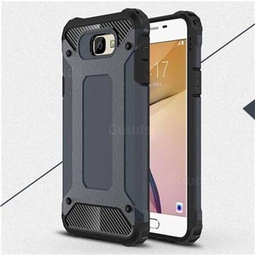 King Kong Armor Premium Shockproof Dual Layer Rugged Hard Cover for Samsung Galaxy J5 Prime - Navy