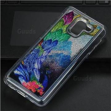 Phoenix Glassy Glitter Quicksand Dynamic Liquid Soft Phone Case for Samsung Galaxy J6 (2018) SM-J600F