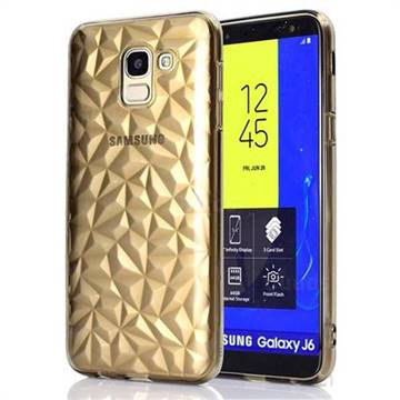 Diamond Pattern Shining Soft TPU Phone Back Cover for Samsung Galaxy J6 (2018) SM-J600F - Gray