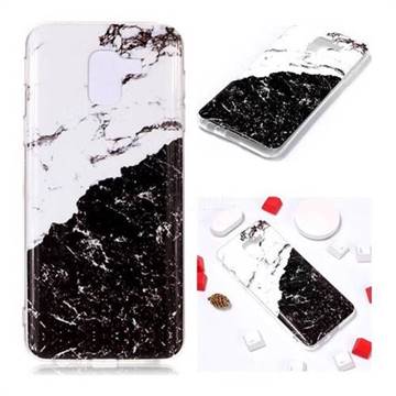 Black and White Soft TPU Marble Pattern Phone Case for Samsung Galaxy J6 (2018) SM-J600F