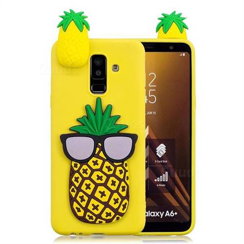 Big Pineapple Soft 3D Climbing Doll Soft Case for Samsung Galaxy J6 (2018) SM-J600F