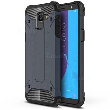 King Kong Armor Premium Shockproof Dual Layer Rugged Hard Cover for Samsung Galaxy J6 (2018) SM-J600F - Navy
