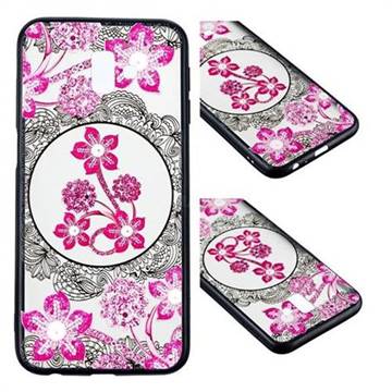 Daffodil Lace Diamond Flower Soft TPU Back Cover for Samsung Galaxy J6 Plus / J6 Prime