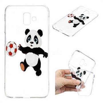 Football Panda Super Clear Soft TPU Back Cover for Samsung Galaxy J6 Plus / J6 Prime