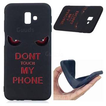 Red Eyes 3D Embossed Relief Black Soft Back Cover for Samsung Galaxy J6 Plus / J6 Prime