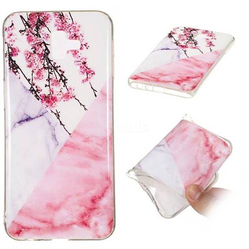 Pink Plum Soft TPU Marble Pattern Case for Samsung Galaxy J6 Plus / J6 Prime