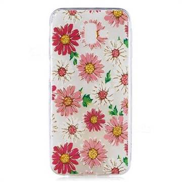 Chrysant Flower Super Clear Soft TPU Back Cover for Samsung Galaxy J6 Plus / J6 Prime