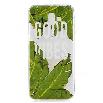 Good Vibes Banana Leaf Super Clear Soft TPU Back Cover for Samsung Galaxy J6 Plus / J6 Prime
