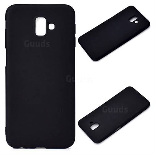 Candy Soft Silicone Protective Phone Case for Samsung Galaxy J6 Plus / J6 Prime - Black