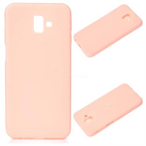 Candy Soft Silicone Protective Phone Case for Samsung Galaxy J6 Plus / J6 Prime - Light Pink